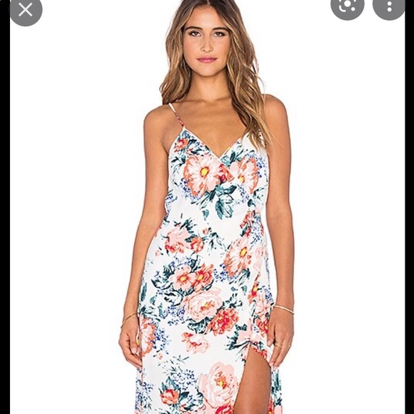 Never worn/Perfect condition MINKPINK Size Small Floral Maxi Wrap Dress - Picture 2 of 8